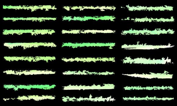 Download Green Textured Brush Strokes Collection - Premium Resources