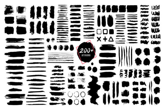 Download Ink Textured Brush Set - Premium Resources